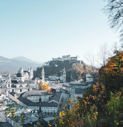 Bilder aus Salzburg; Herbstspaziergang über den Mönchsberg